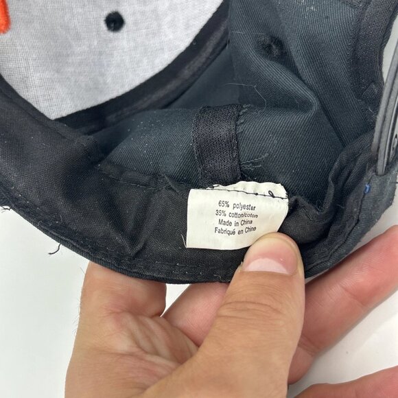 STIHL Embroidered Snapback Hat Cap Black & Orange - Picture 8 of 8